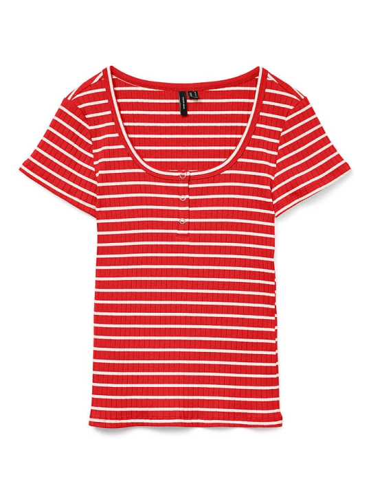 Zdjęcie produktu Vero Moda Koszulka "Sea" w kolorze czerwonym rozmiar: XS