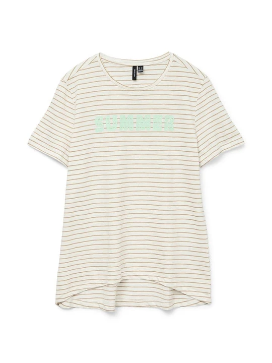 Zdjęcie produktu Vero Moda Koszulka "Simone" w kolorze kremowym rozmiar: L