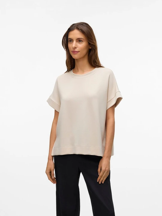 Zdjęcie produktu Vero Moda Koszulka w kolorze beżowym rozmiar: L