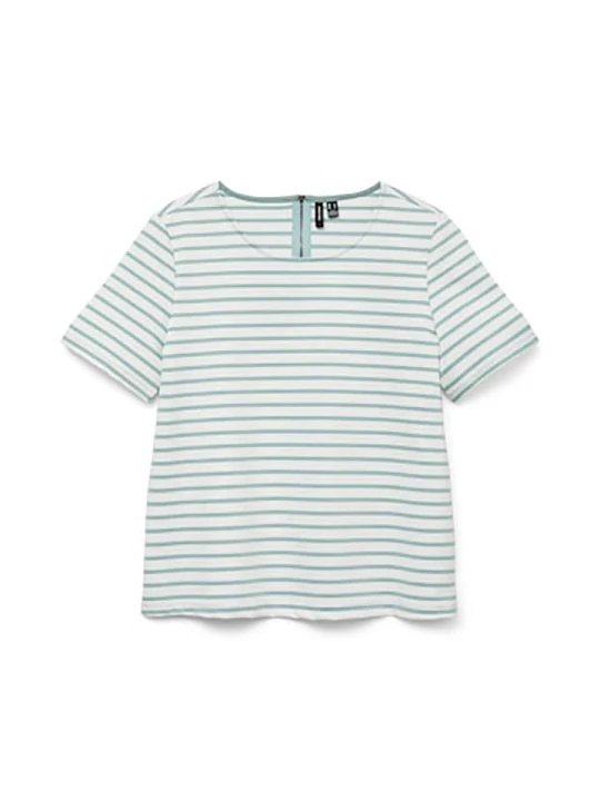 Zdjęcie produktu Vero Moda Koszulka w kolorze biało-miętowym rozmiar: M