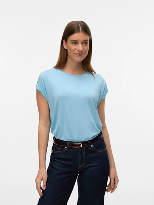 Zdjęcie produktu Vero Moda Koszulka w kolorze błękitnym rozmiar: S