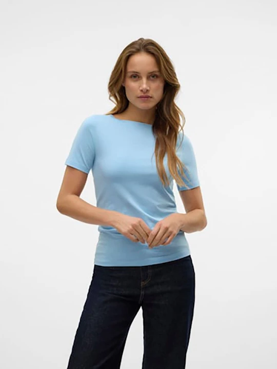 Zdjęcie produktu Vero Moda Koszulka w kolorze błękitnym rozmiar: XS
