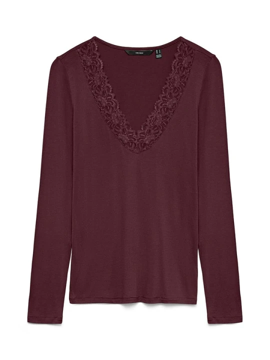 Zdjęcie produktu Vero Moda Koszulka w kolorze bordowym rozmiar: XL