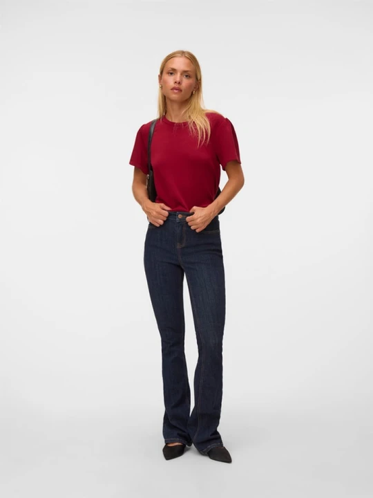 Zdjęcie produktu Vero Moda Koszulka w kolorze bordowym rozmiar: M