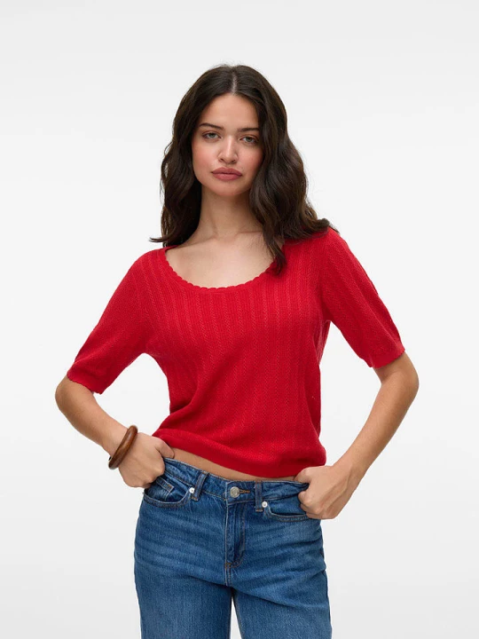 Zdjęcie produktu Vero Moda Koszulka w kolorze czerwonym rozmiar: S