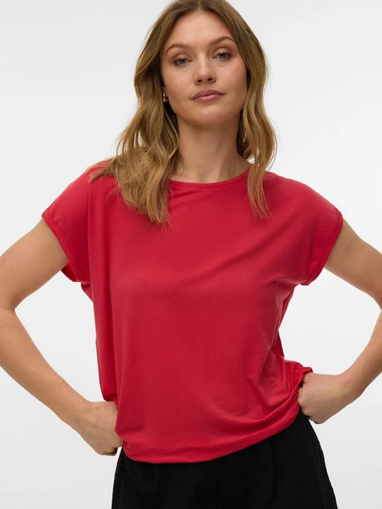 Zdjęcie produktu Vero Moda Koszulka w kolorze czerwonym rozmiar: XS