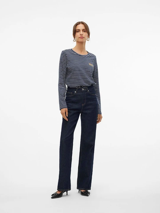Zdjęcie produktu Vero Moda Koszulka w kolorze granatowo-białym rozmiar: XL