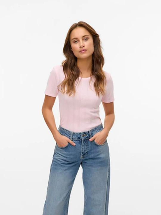 Zdjęcie produktu Vero Moda Koszulka w kolorze jasnoróżowym rozmiar: S