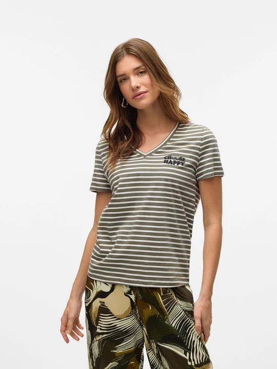 Zdjęcie produktu Vero Moda Koszulka w kolorze khaki rozmiar: XL