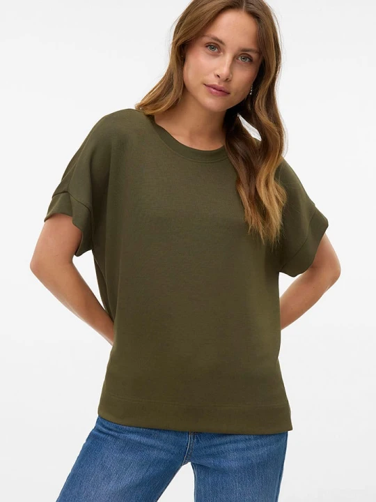 Zdjęcie produktu Vero Moda Koszulka w kolorze khaki rozmiar: M