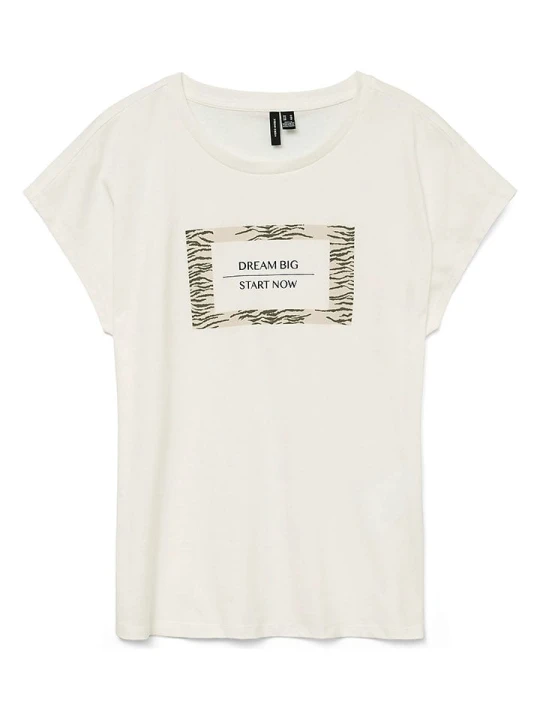 Zdjęcie produktu Vero Moda Koszulka w kolorze kremowym rozmiar: L