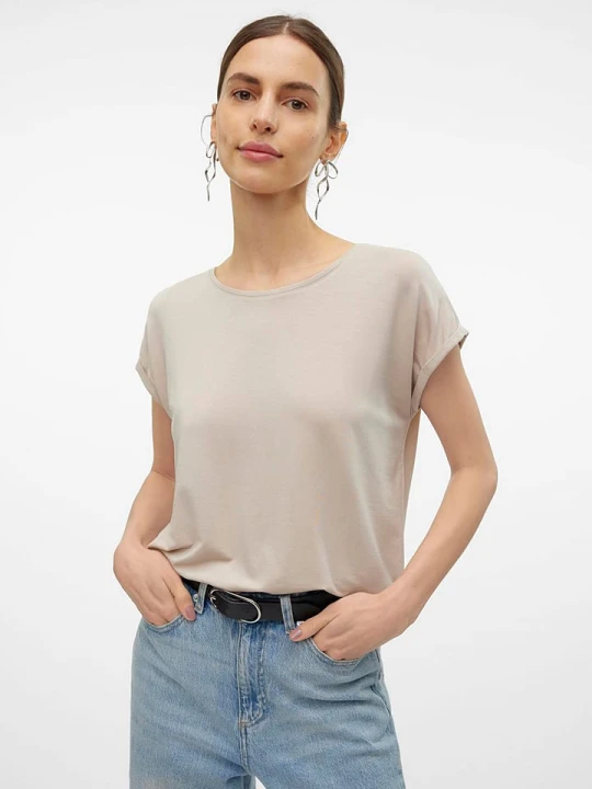 Zdjęcie produktu Vero Moda Koszulka w kolorze kremowym rozmiar: S