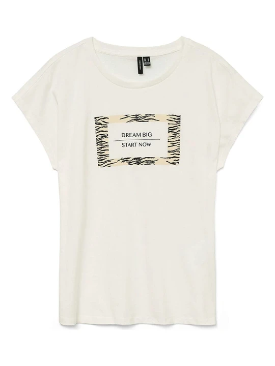 Zdjęcie produktu Vero Moda Koszulka w kolorze kremowym rozmiar: XL