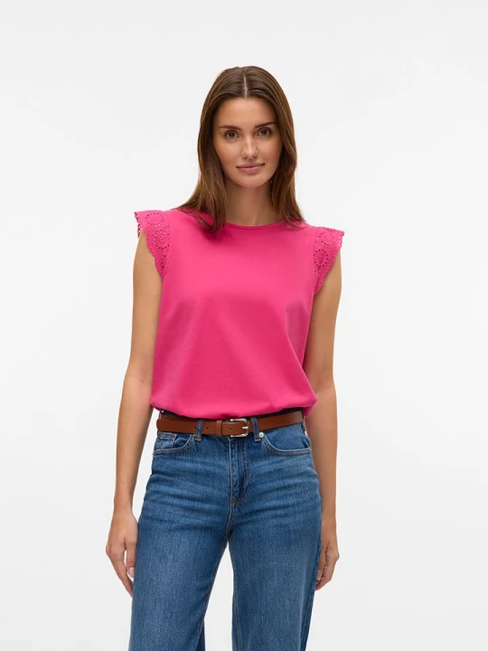 Zdjęcie produktu Vero Moda Koszulka w kolorze różowym rozmiar: XXL