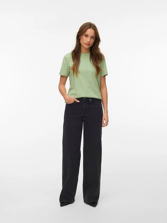 Zdjęcie produktu Vero Moda Koszulka w kolorze zielonym rozmiar: M