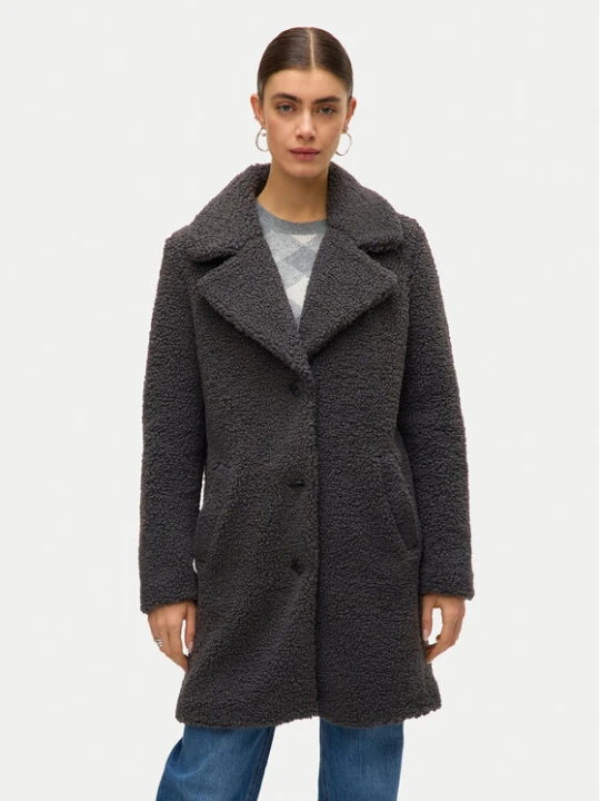Zdjęcie produktu Vero Moda Kożuch Kylie Teddy 10289938 Szary Loose Fit