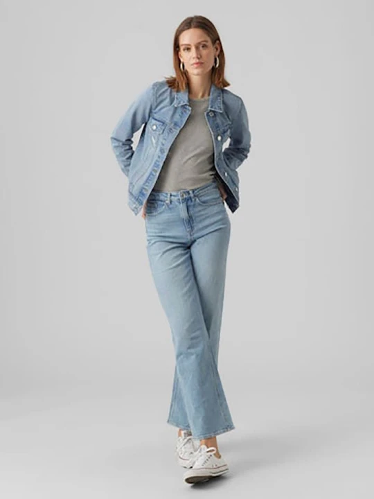 Zdjęcie produktu Vero Moda Kurtka dżinsowa w kolorze błękitnym rozmiar: M