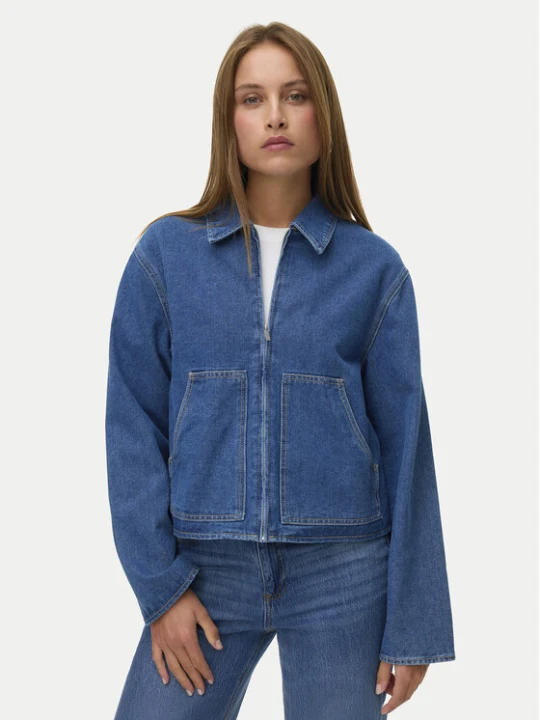 Zdjęcie produktu Vero Moda Kurtka jeansowa Aura 10340280 Niebieski Relaxed Fit