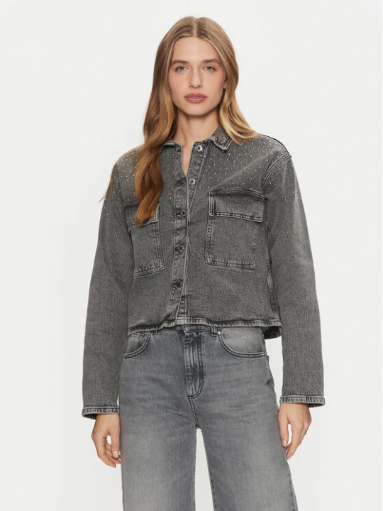 Zdjęcie produktu Vero Moda Kurtka jeansowa Ellas 10321886 Szary Regular Fit