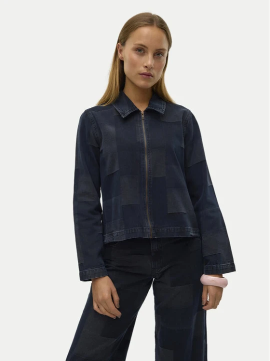 Zdjęcie produktu Vero Moda Kurtka jeansowa Likka 10321078 Granatowy Loose Fit