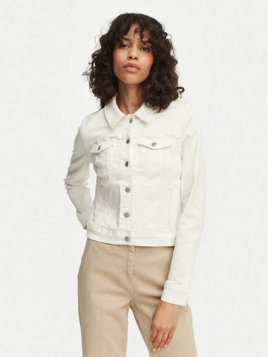 Zdjęcie produktu Vero Moda Kurtka jeansowa Wild 10284492 Kremowy Regular Fit