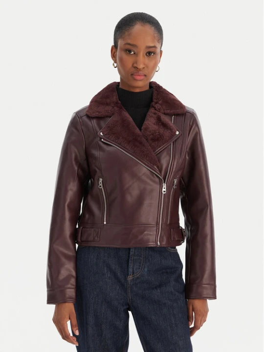 Zdjęcie produktu Vero Moda Kurtka z imitacji skóry Hailey 10250405 Fioletowy Regular Fit