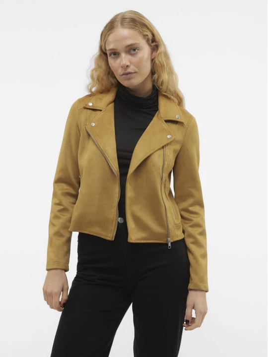 Zdjęcie produktu Vero Moda Kurtka z imitacji skóry Jose 10300938 Brązowy Regular Fit
