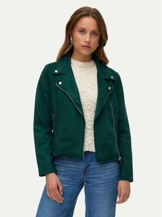 Zdjęcie produktu Vero Moda Kurtka z imitacji skóry Jose 10300938 Zielony Regular Fit