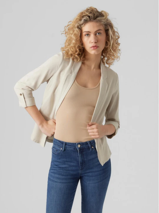 Zdjęcie produktu Vero Moda Marynarka Jesmilo 10279700 Szary Regular Fit