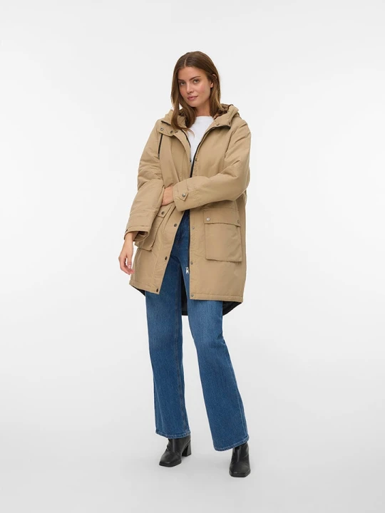 Zdjęcie produktu Vero Moda Parka w kolorze beżowym rozmiar: XL