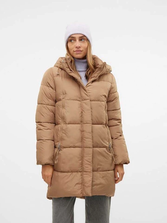 Zdjęcie produktu Vero Moda Płaszcz pikowany "Nova" w kolorze jasnobrązowym rozmiar: S