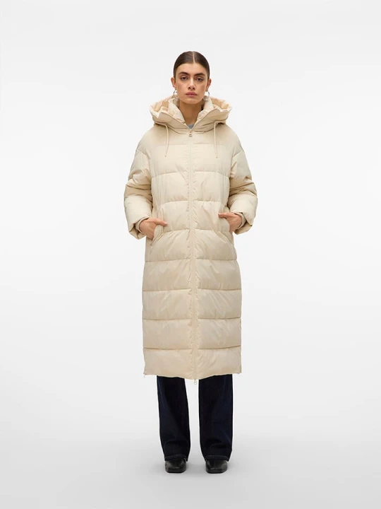 Zdjęcie produktu Vero Moda Płaszcz pikowany w kolorze beżowym rozmiar: XL