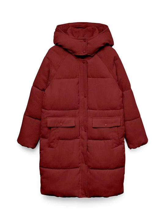 Zdjęcie produktu Vero Moda Sztruksowy płaszcz zimowy "DEBRA FIE" w kolorze bordowym rozmiar: M