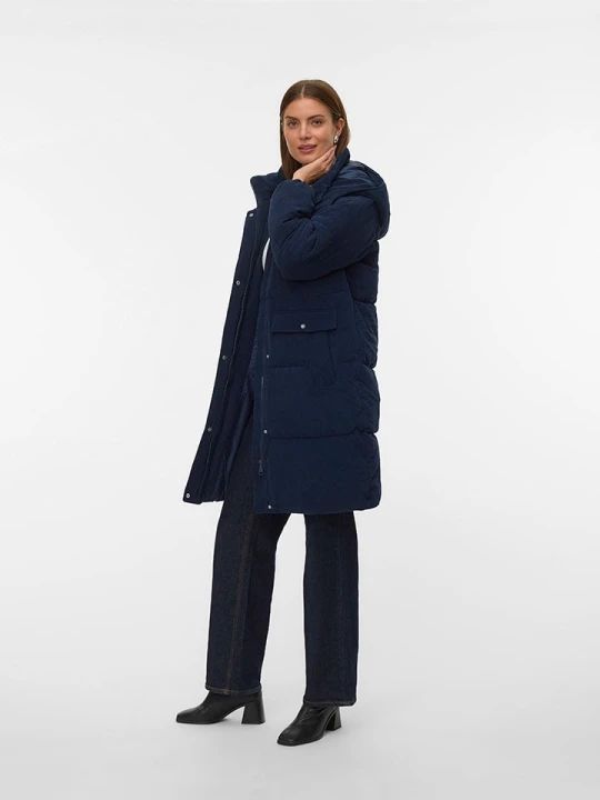 Zdjęcie produktu Vero Moda Płaszcz pikowany w kolorze granatowym rozmiar: L