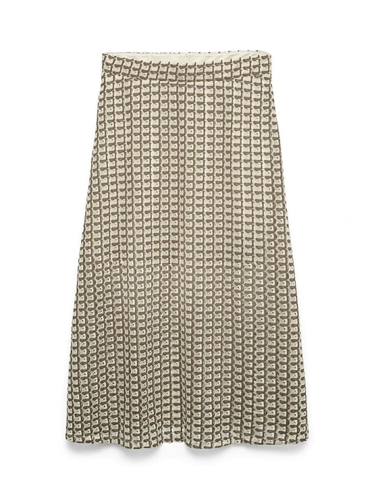 Zdjęcie produktu Vero Moda Spódnica w kolorze beżowo-szarobrązowym rozmiar: XL