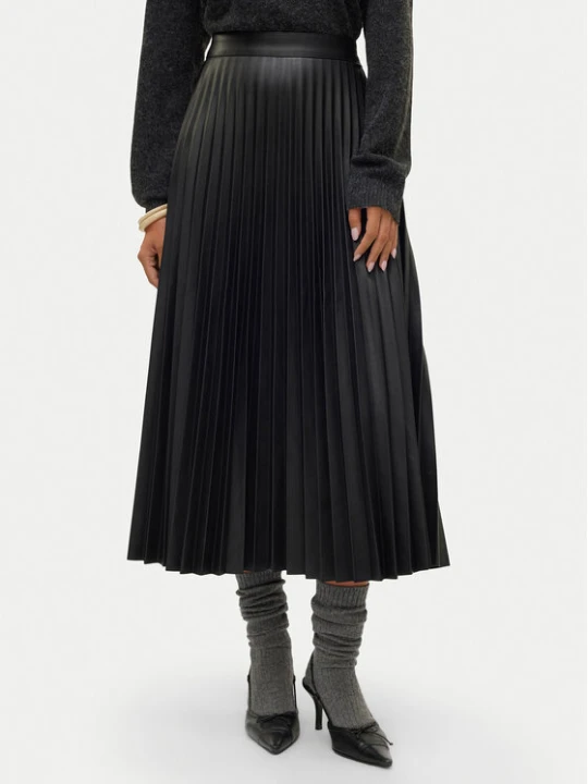 Zdjęcie produktu Vero Moda Spódnica z imitacji skóry Bella Holly 10319036 Czarny Regular Fit