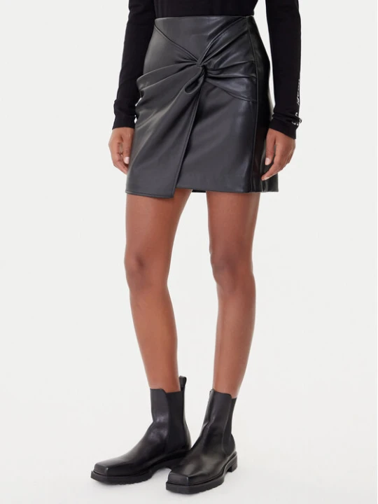 Zdjęcie produktu Vero Moda Spódnica z imitacji skóry Gawn 10333689 Czarny Regular Fit