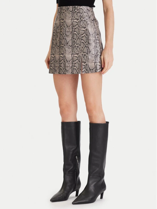 Zdjęcie produktu Vero Moda Spódnica z imitacji skóry Nelly 10336982 Beżowy Slim Fit