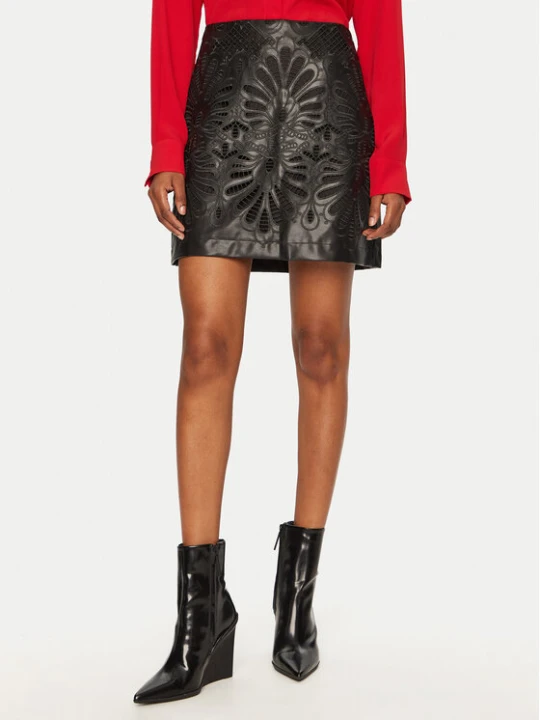 Zdjęcie produktu Vero Moda Spódnica z imitacji skóry Rocky 10330112 Czarny Slim Fit