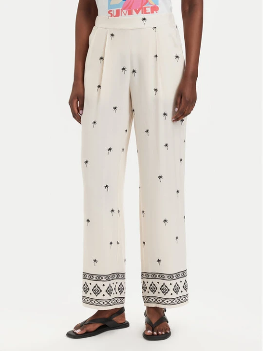 Zdjęcie produktu Vero Moda Spodnie materiałowe Kai 10345546 Kremowy Regular Fit