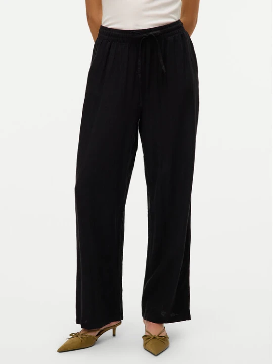 Zdjęcie produktu Vero Moda Spodnie materiałowe Linn 10305091 Czarny Loose Fit
