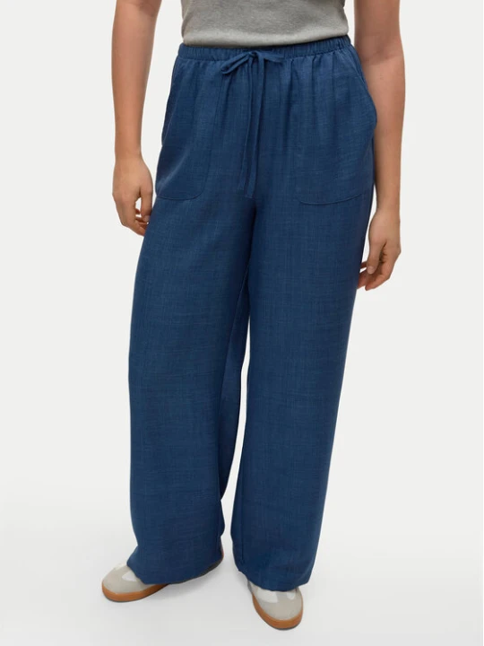 Zdjęcie produktu Vero Moda Spodnie materiałowe Melaney 10316385 Granatowy Loose Fit