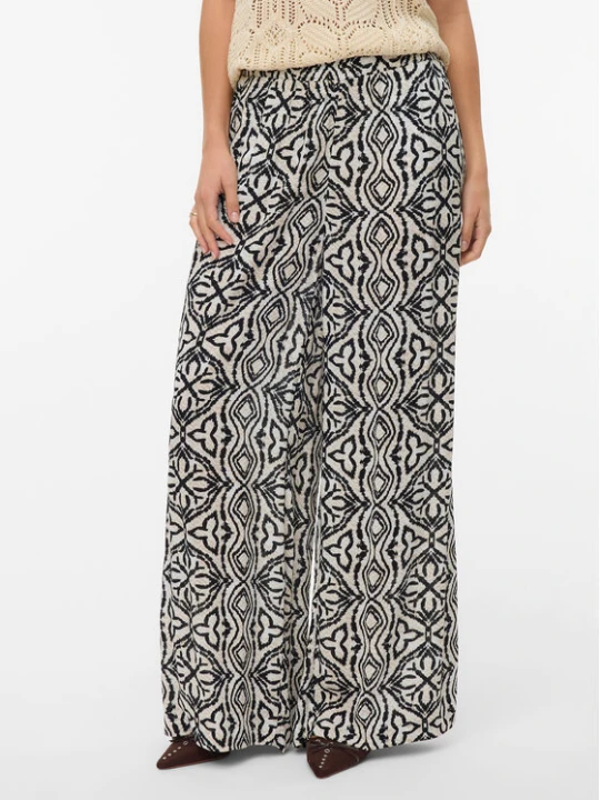 Zdjęcie produktu Vero Moda Spodnie materiałowe Menny 10282478 Beżowy Wide Leg