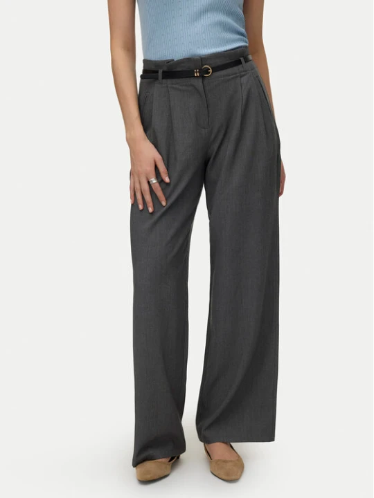 Zdjęcie produktu Vero Moda Spodnie materiałowe Tahia 10340300 Szary Wide Leg