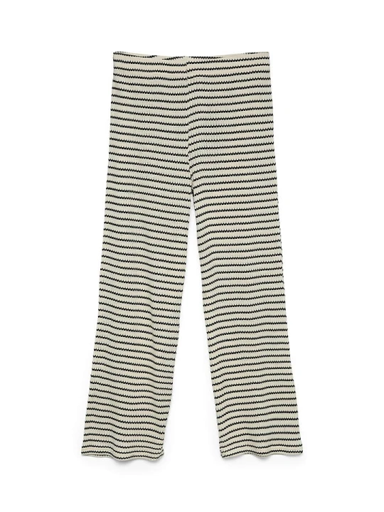 Zdjęcie produktu Vero Moda Spodnie w kolorze beżowo-czarnym rozmiar: L