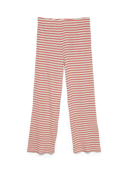 Zdjęcie produktu Vero Moda Spodnie w kolorze beżowo-czerwonym rozmiar: XL