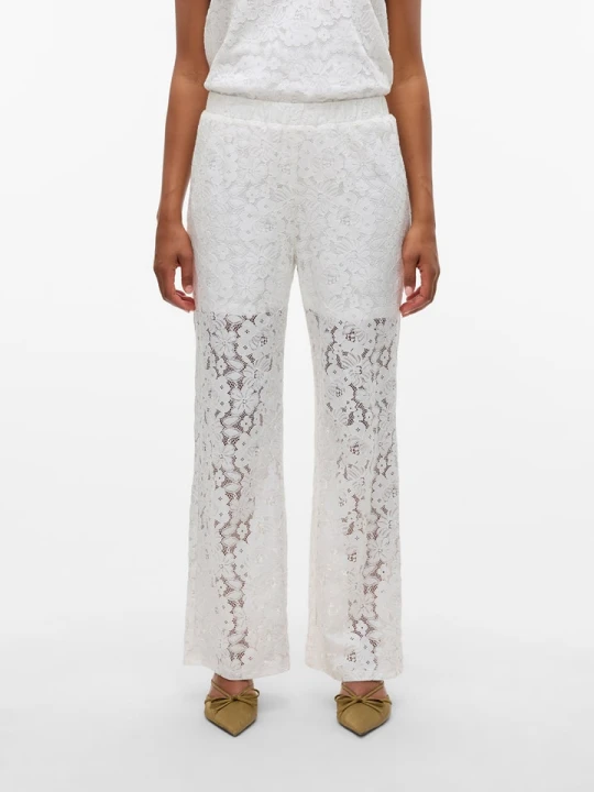 Zdjęcie produktu Vero Moda Spodnie w kolorze białym rozmiar: S