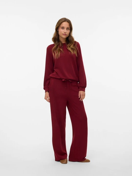 Zdjęcie produktu Vero Moda Spodnie w kolorze bordowym rozmiar: S