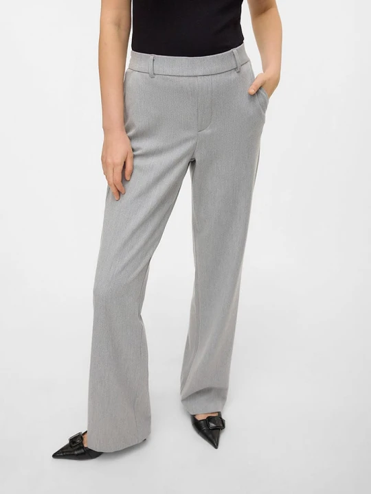 Zdjęcie produktu Vero Moda Spodnie w kolorze jasnoszarym rozmiar: L / L32