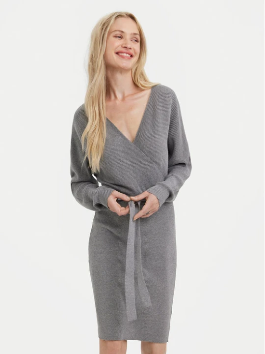 Zdjęcie produktu Vero Moda Sukienka dzianinowa 10269251 Szary Regular Fit